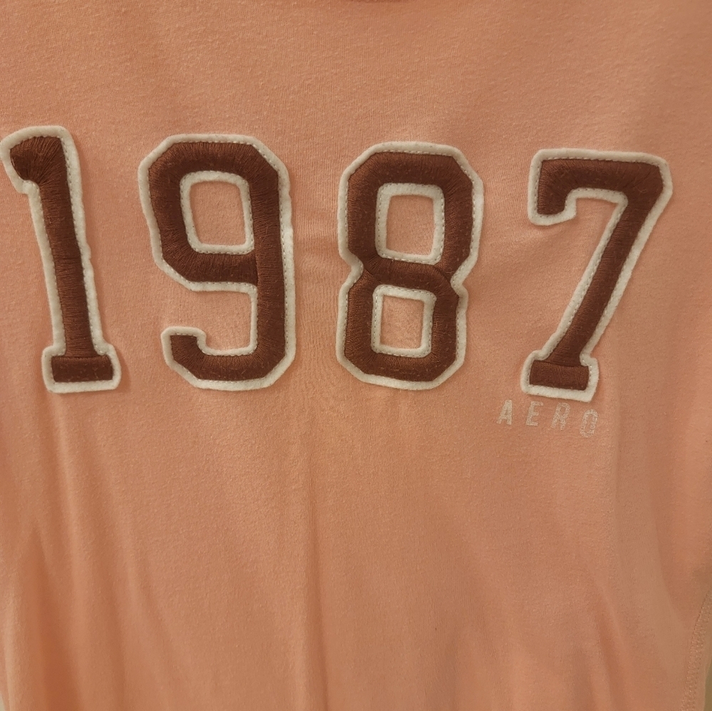 Aeropostale T-shirt Pink 1987 - Women's Small - Picture 3 of 5
